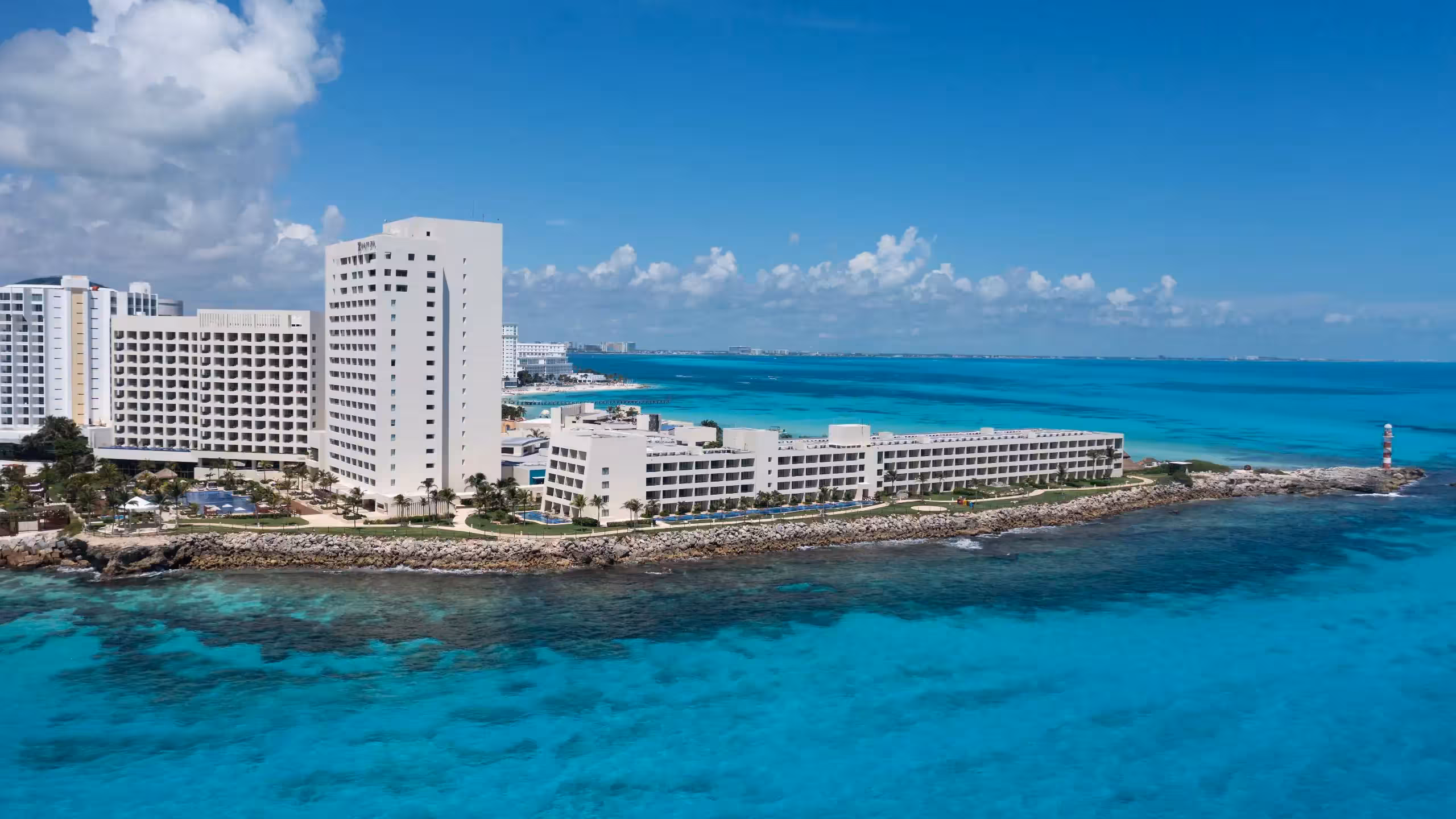 חדר עם נוף לים ב־Hyatt Ziva Cancun