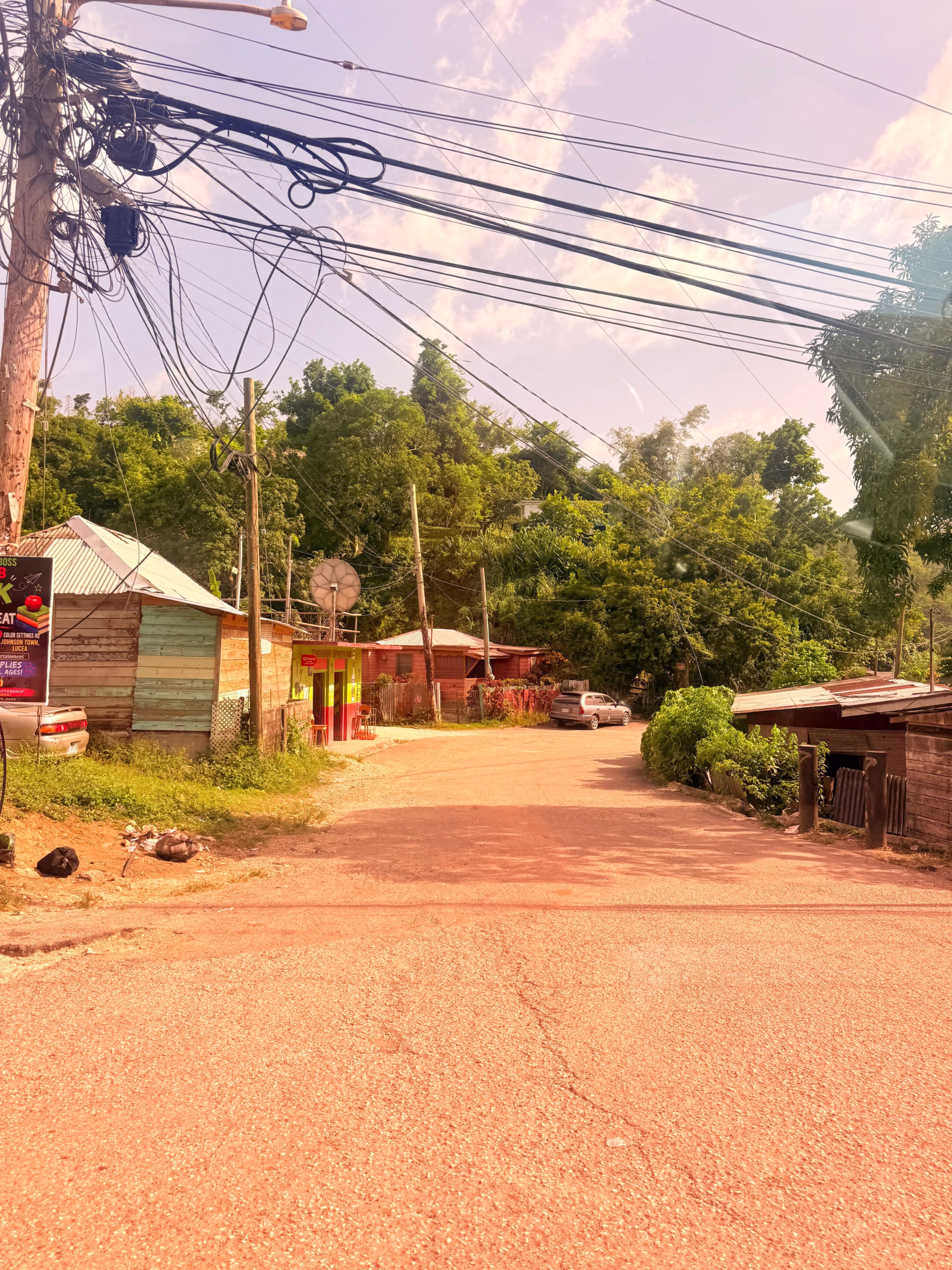 A local street scene seen during a family trip to Jamaica