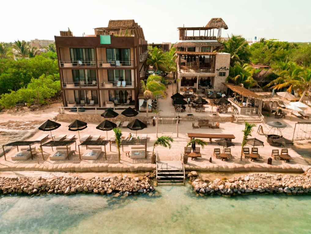 סוויטה עם אזור ישיבה ב־AWA Holbox Hotel Boutique