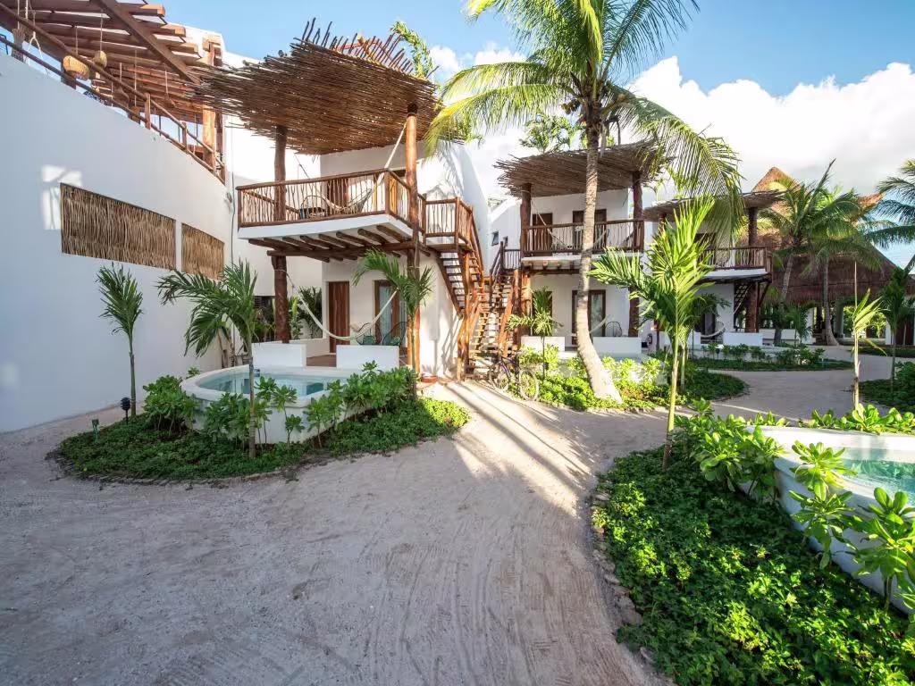 סוויטה זוגית מודרנית ב־Villas HM Palapas del Mar Holbox