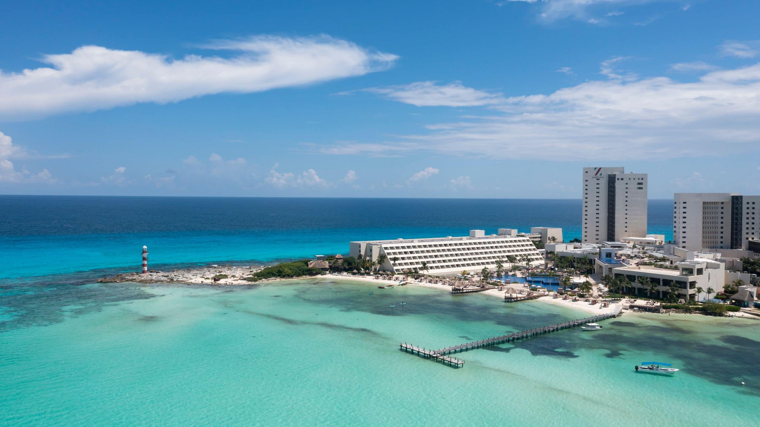 מבט אווירי על Hyatt Ziva Cancun בקנקון