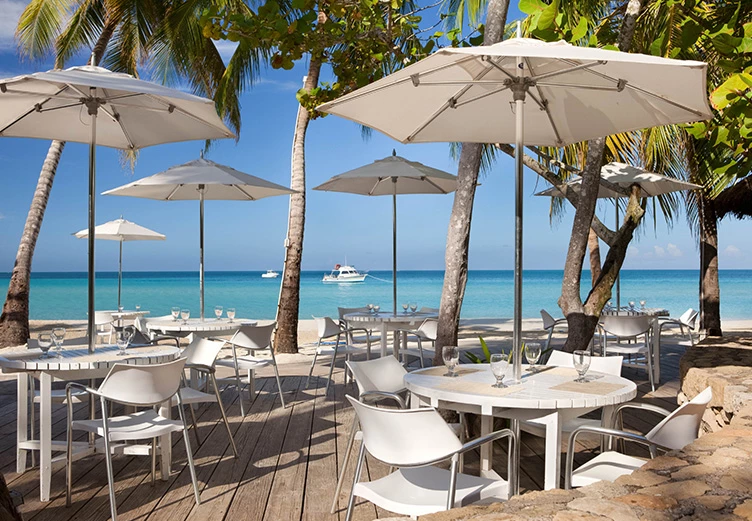 Beachfront restaurant at Couples Swept Away Negril