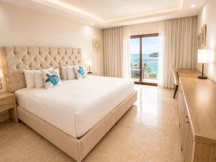 חדר עם נוף לים ב־Hacienda Samaná Bay Hotel & Residences