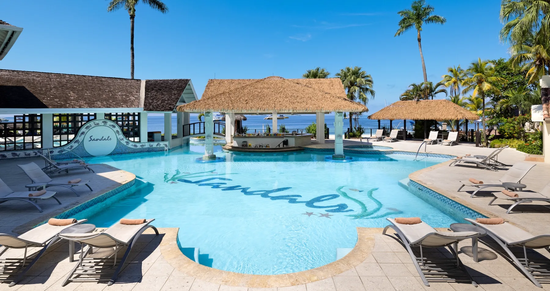 Main pool at Sandals Negril