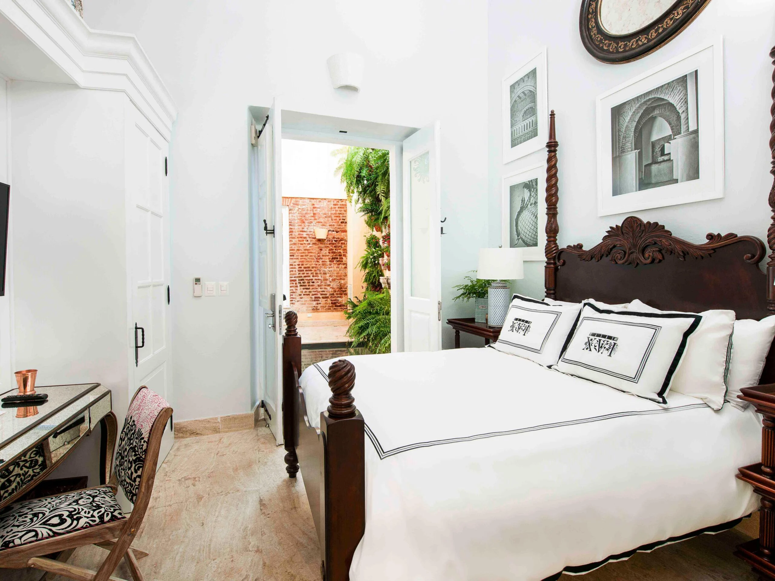 חדר עם נוף לים ב־Casas del XVI Santo Domingo
